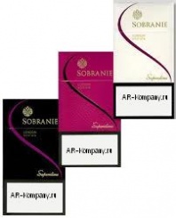 Sobranie тонкие, Black, White, Pink. МРЦ 76